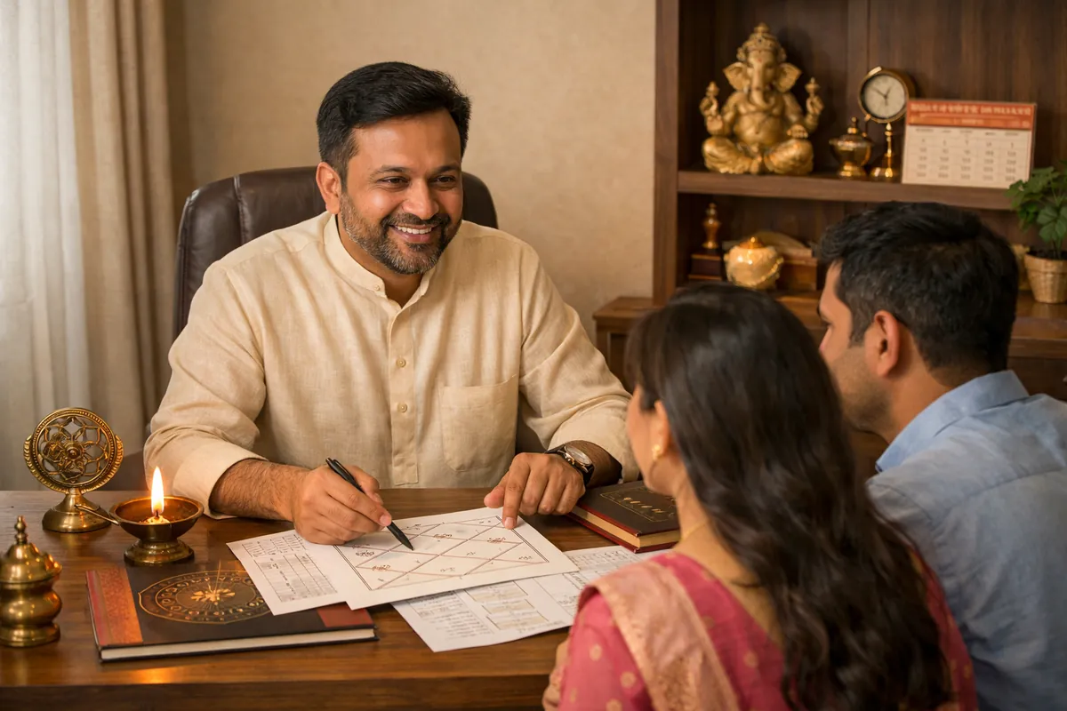 A Vastu and astrology consultation with a family